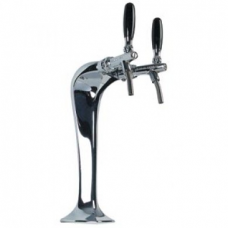 Double Chrome Draught Tower (Exl Tap)